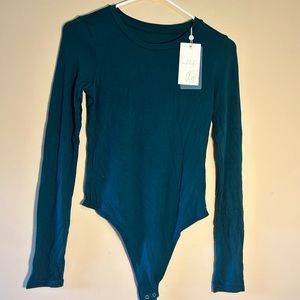 NWT Vitality Teal Body Suit